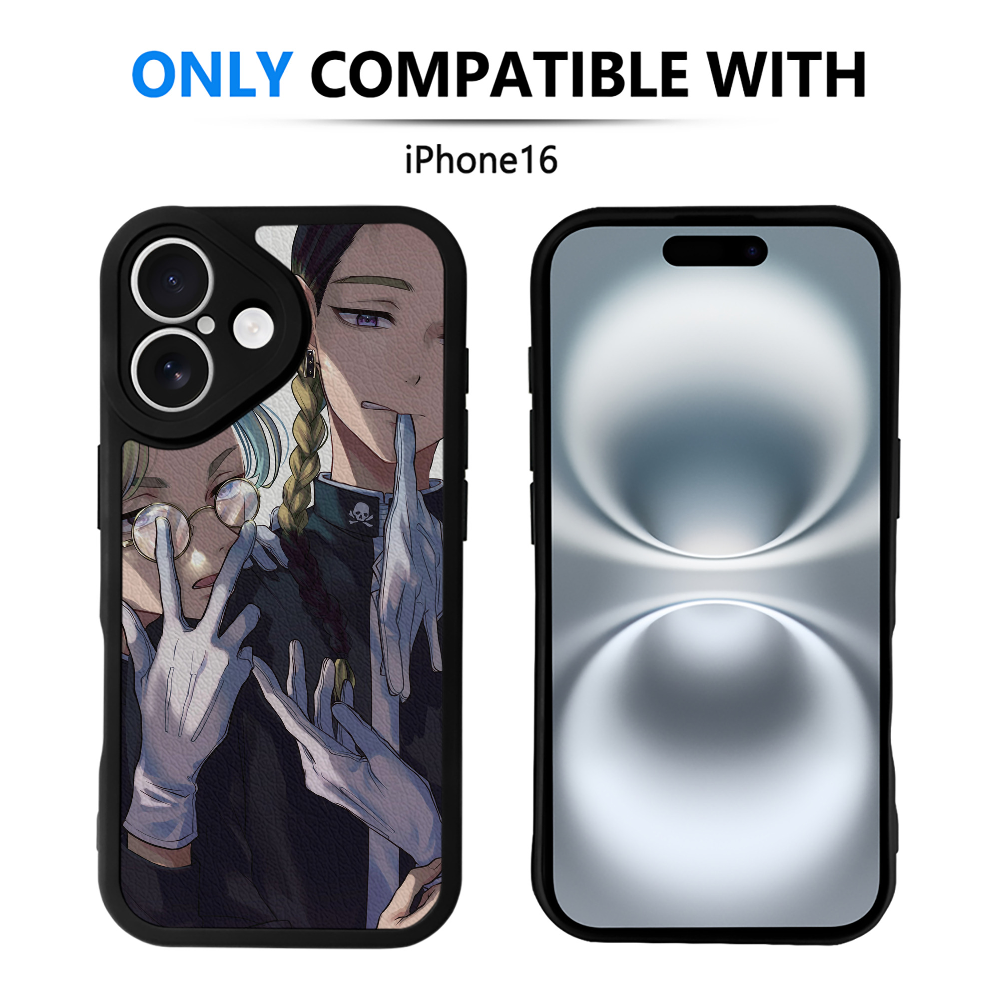 （画像用） 東京リベンジャーズ Tokyo Revengers 【iPhone 16シリーズ対応】シリコンスマホケース（レザー調） 材質：シリコン